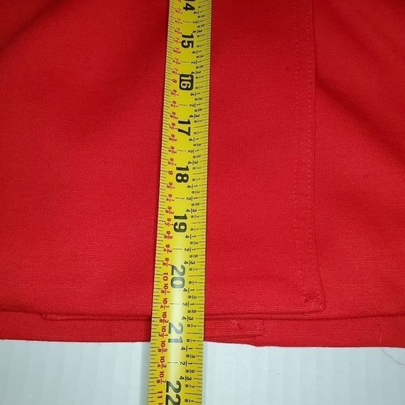 Robbi & Nikki Cropped Lea Coat Style Jacket Bright Red Size S - Picture 10 of 10